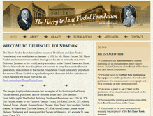 Tablet Screenshot of fischelfoundation.org